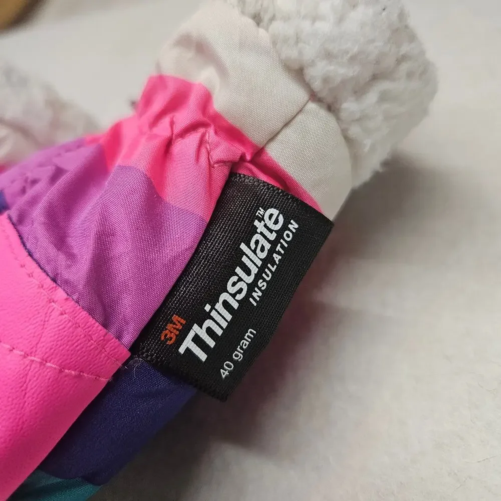 Toddler Thinsulate Insulated Mittens Multi-Color Striped Winter Jumping Beans